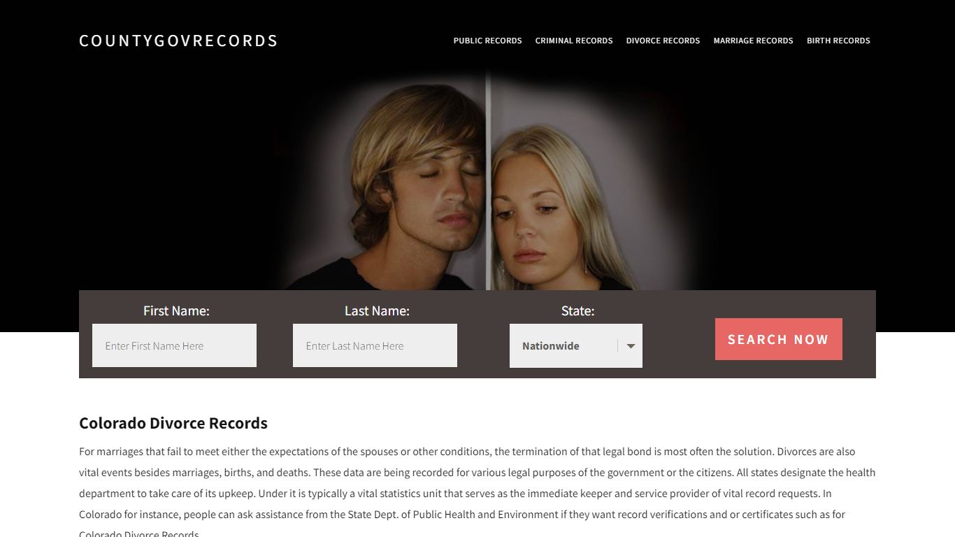 Colorado Divorce Records | Enter Name and Search|14 Days Free